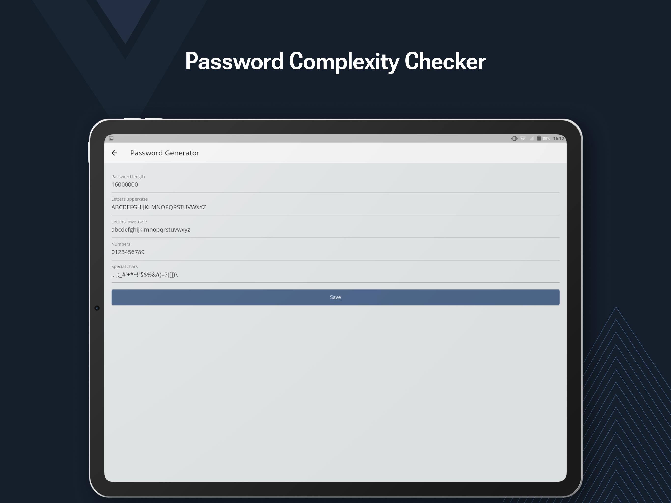 Control password
