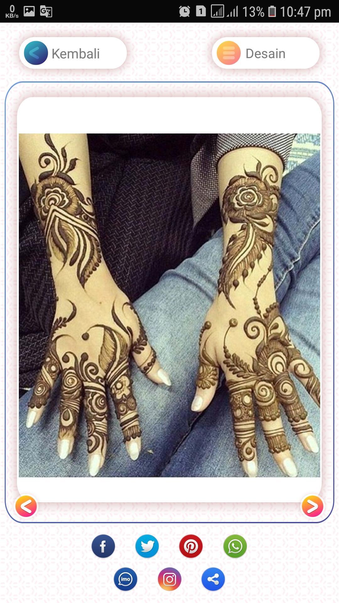 Koleksi Desain Henna  Mehndi  Design for Android APK 