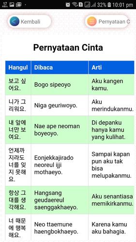 Cerita bahasa korea dan artinya