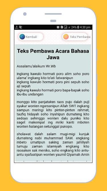 Teks pembawa acara singkat