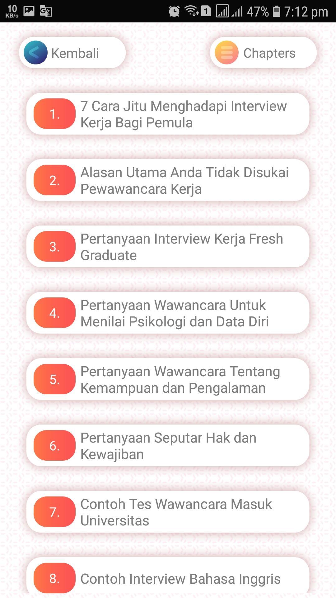 Contoh Pertanyaan Interview Dan Jawabannya Para Android Apk Baixar
