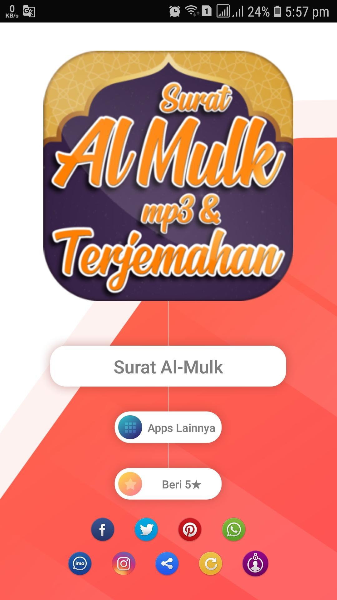 Surah Al Mulk Mp3 Dan Terjemah For Android Apk Download