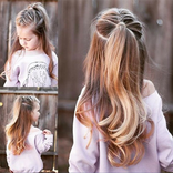 소녀를위한 귀여운 헤어 스타일