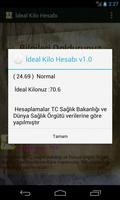 İdeal Kilo Hesaplama اسکرین شاٹ 1