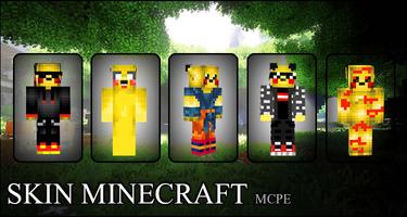 Pikachu Skin Minecraft โปสเตอร์