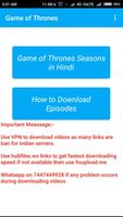 Game of Thrones(GOT)- Hindi Screenshot 2