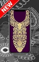 پوستر Embroidery Design Pattern