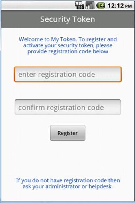 Token registration