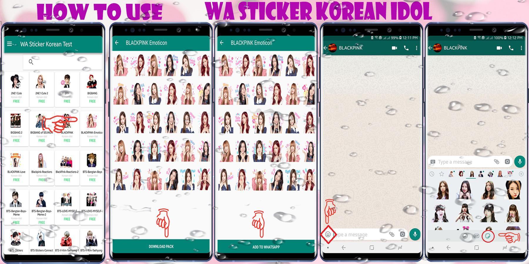 Wa Sticker Korean Idol Wastickerapps For Whatsapp For Android