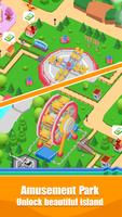 Idle Island Tycoon : Amusement Park captura de pantalla 1