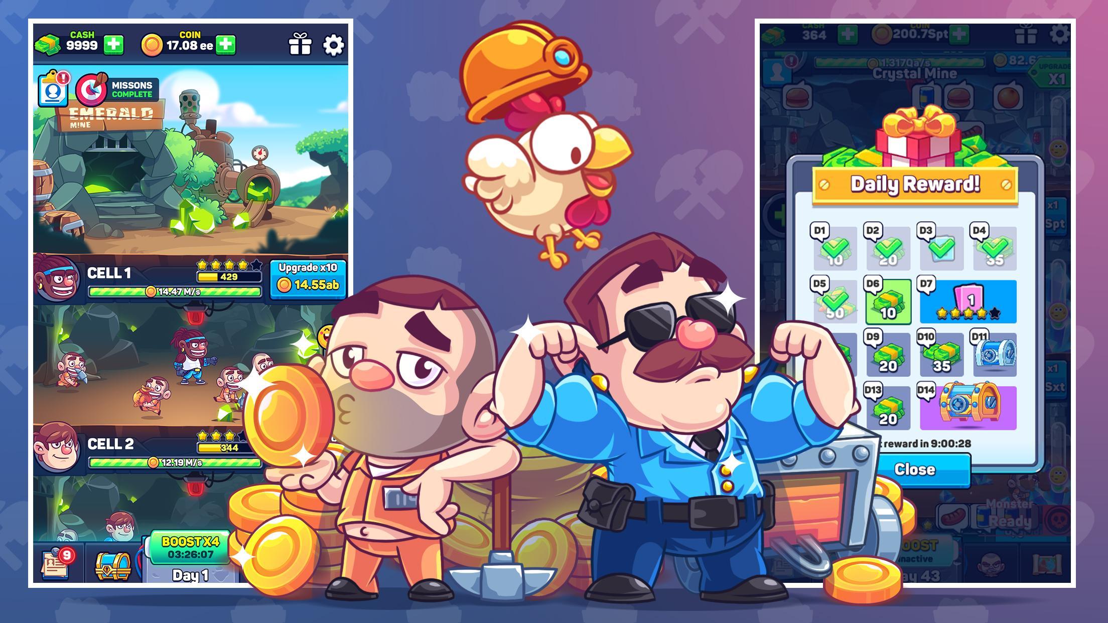 Idle Prisoner Inc Mine Crafting Building For Android Apk