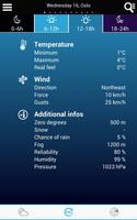 1 Schermata Meteo per la Norvegia