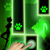 Magic Cat Piano Noir Tiles