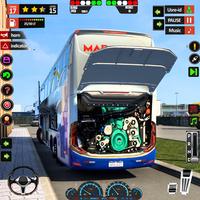 Euro Coach Bus Conduite 3D Sim Affiche