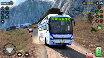 Offroad Bus Driving Bus Sim 3D Affiche