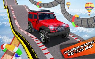 Spooky Stunt Jeep Driving Game capture d'écran 2