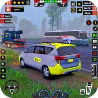City Taxi Driving Car Games 3D постер