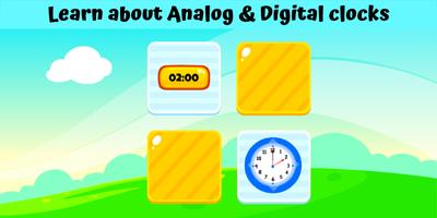 Telling Time Games For Kids - Learn To Tell Time โปสเตอร์