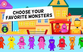 My Monster Town - Toy Train Games for Kids ภาพหน้าจอ 2