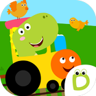 Dinozor Tren Oyunu–Çocuklar ve bebekler için simgesi