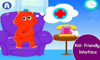 🏥 My Monster Town - Free Doctor Games For Kids 🏥 تصوير الشاشة 1