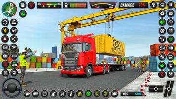 Euro Truck Game Truck Driving Affiche