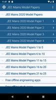 JEE Mains Model Papers poster