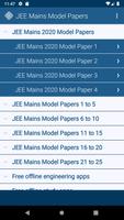 JEE Mains Model Papers الملصق