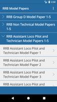 RRB Group D, ALP and NTPC Model Papers Free capture d'écran 1