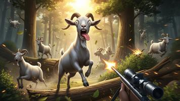 Crazy Goat Sniper Hunter الملصق