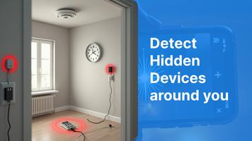 Hidden devices detector camera الملصق
