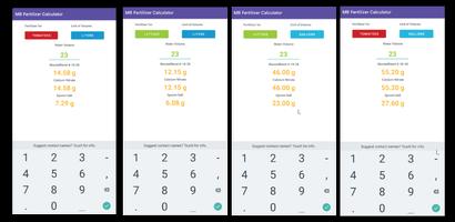 MB Fertilizer Calculator poster