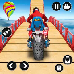 メガランプバイクスタントゲーム3D