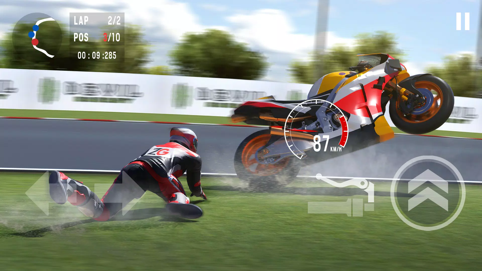 Jogo de Corrida de Moto Real Bike Racing Android Gameplay 