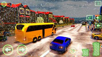 Snow Bus Driving Games 2020: New Bus Simulator 3D poster
