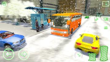 Snow Bus Driving Games 2020: New Bus Simulator 3D screenshot 1
