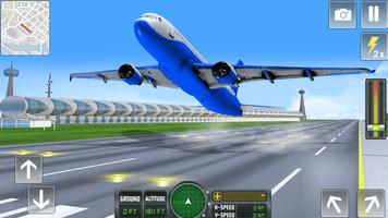 Flying Airplane Pilot Games Cartaz