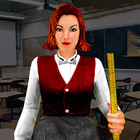 Angry Evil Teacher Creepy Game Zeichen