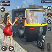Tuk Tuk Rickshaw Driving Games ảnh chụp màn hình 3
