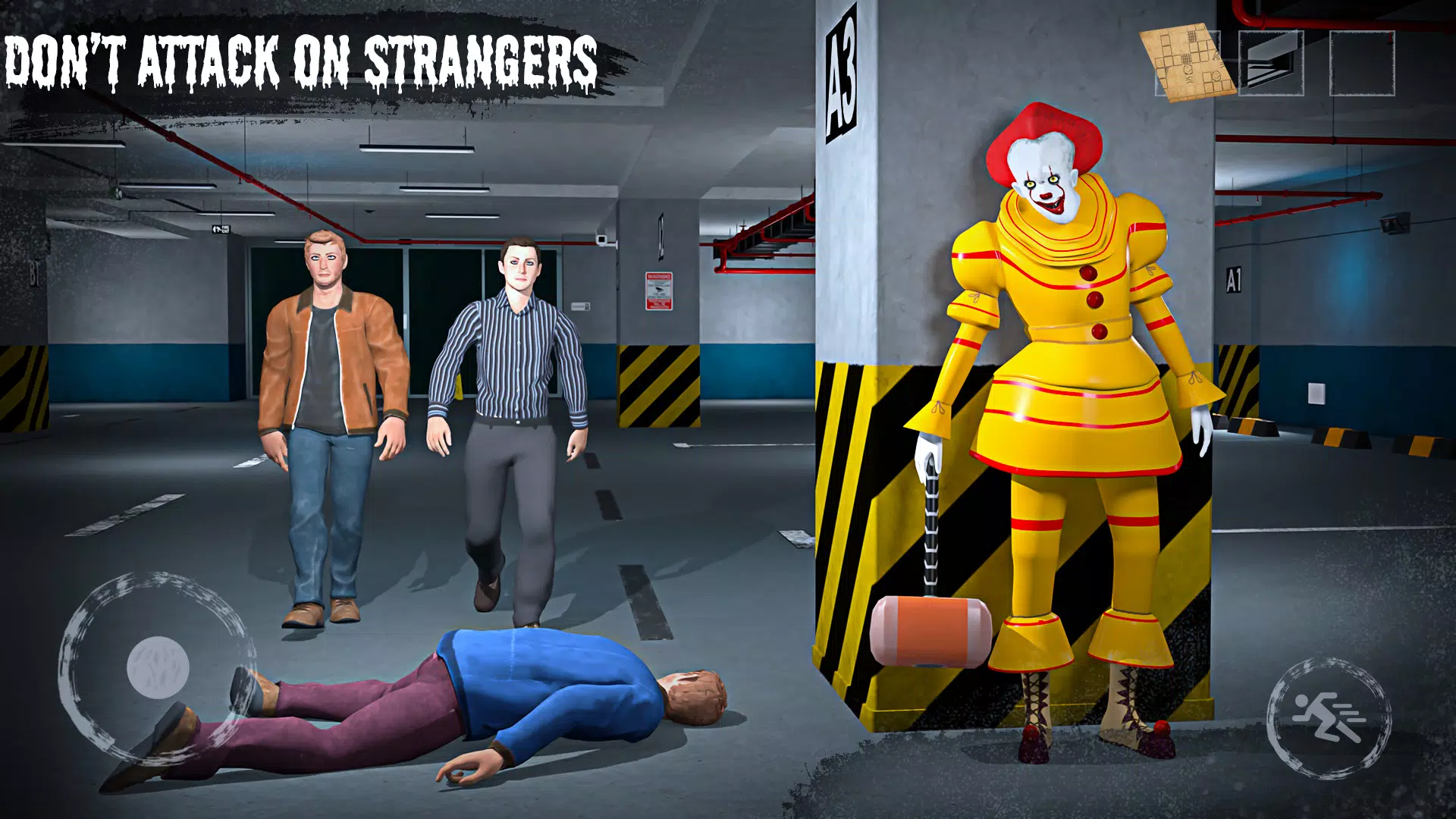 Play Granny Scary Clown game free online