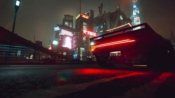 Cyberpunk Racing City syot layar 1