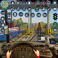 Euro Bus Simulator Spiele 3D Plakat