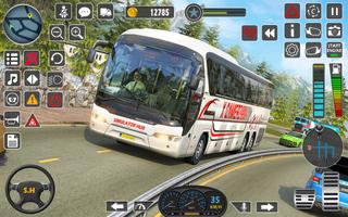 Euro Ônibus Simulador Jogos 3D imagem de tela 2