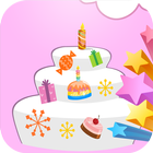 Happy Birthday  Cake Decor ícone