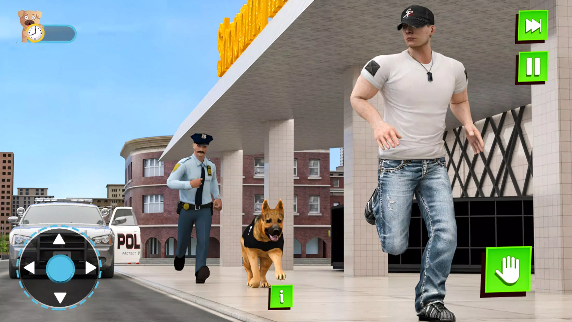 Download do APK de Cachorro correr atrás Jogos : Polícia Crime para Android