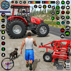 traktor memandu permainan ikon