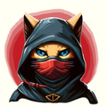 Jumping Ninja Cats: Japan Art