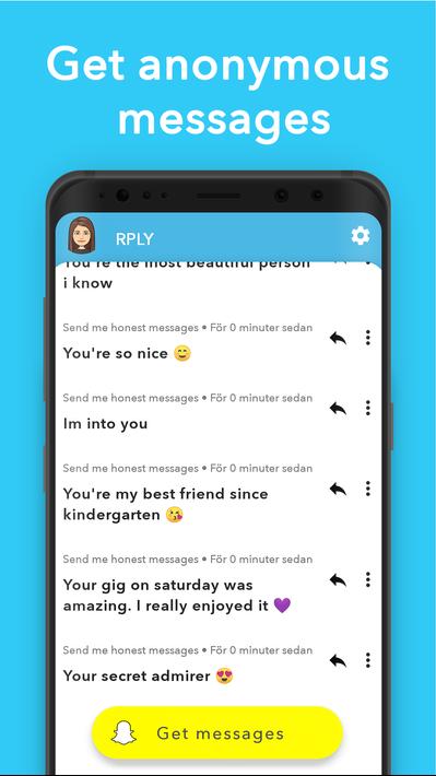 RPLY: Anonymous Messages for Snapchat for Android - APK Download