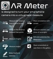 AR Meter: Tape Measure Camera ภาพหน้าจอ 1