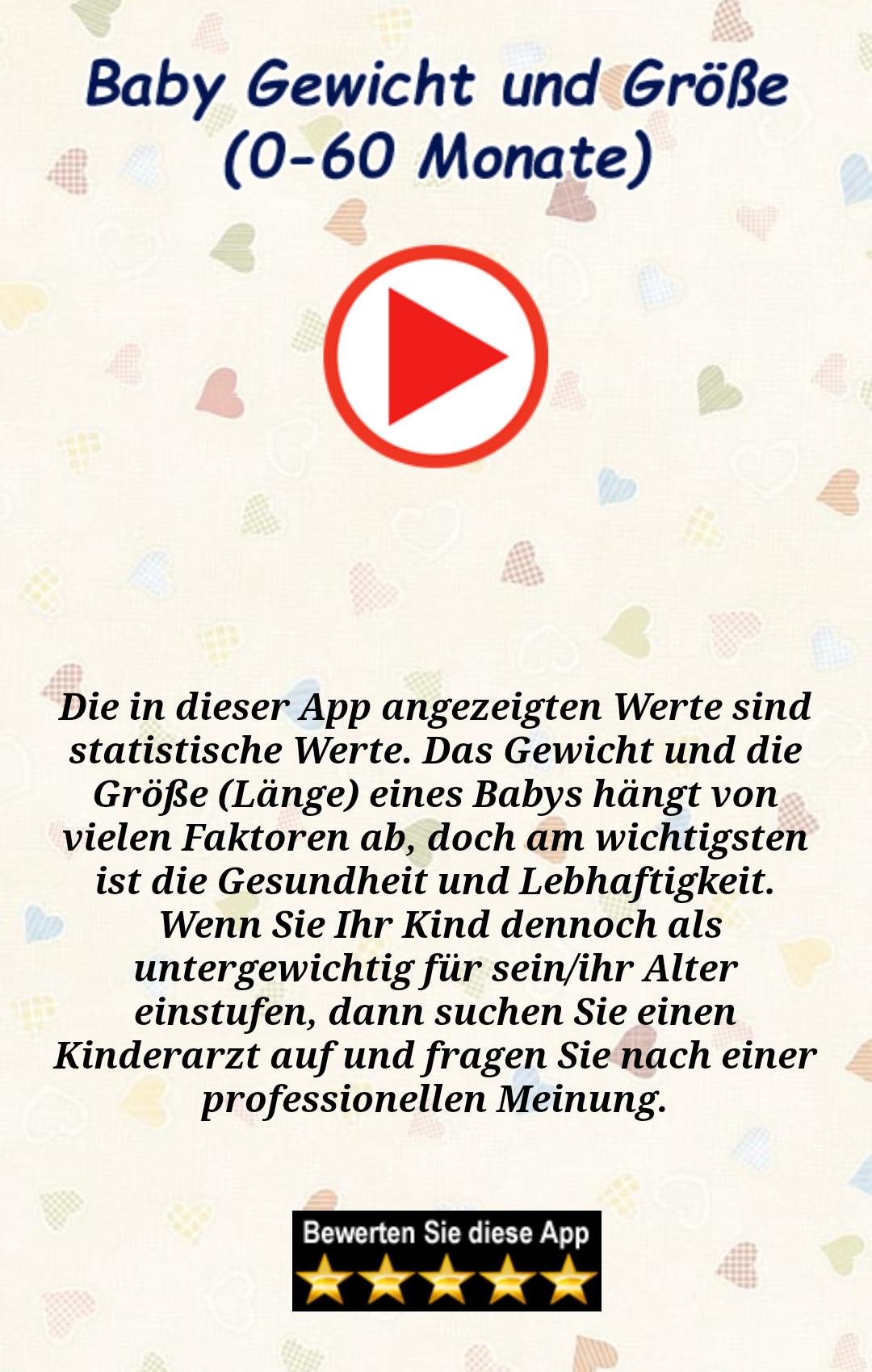 Baby Gewicht Und Grosse Fur Android Apk Herunterladen